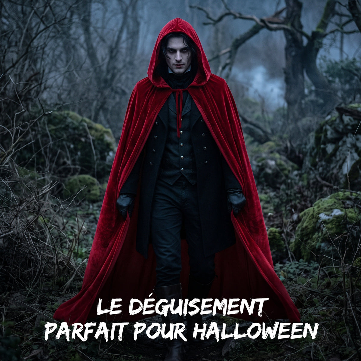Cape de Vampire Adulte – Rouge