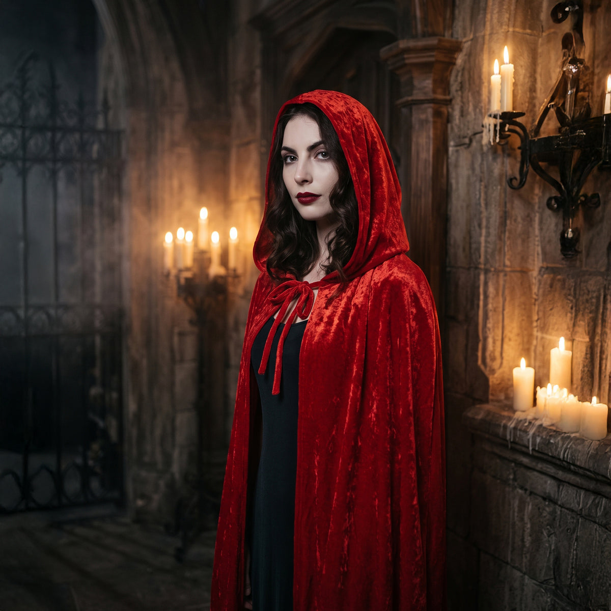Cape de Vampire Adulte – Rouge