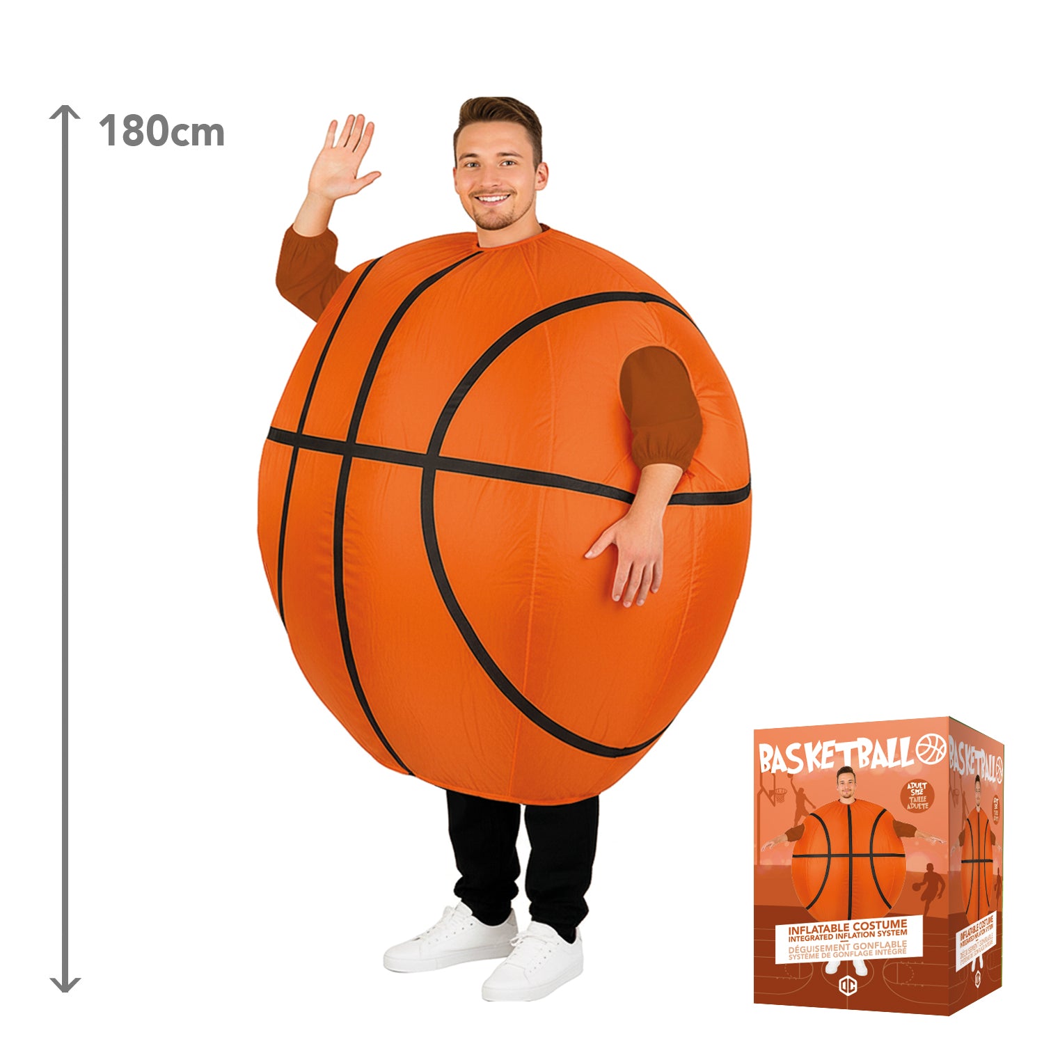 Costume Gonflable Adulte – Ballon de Basket