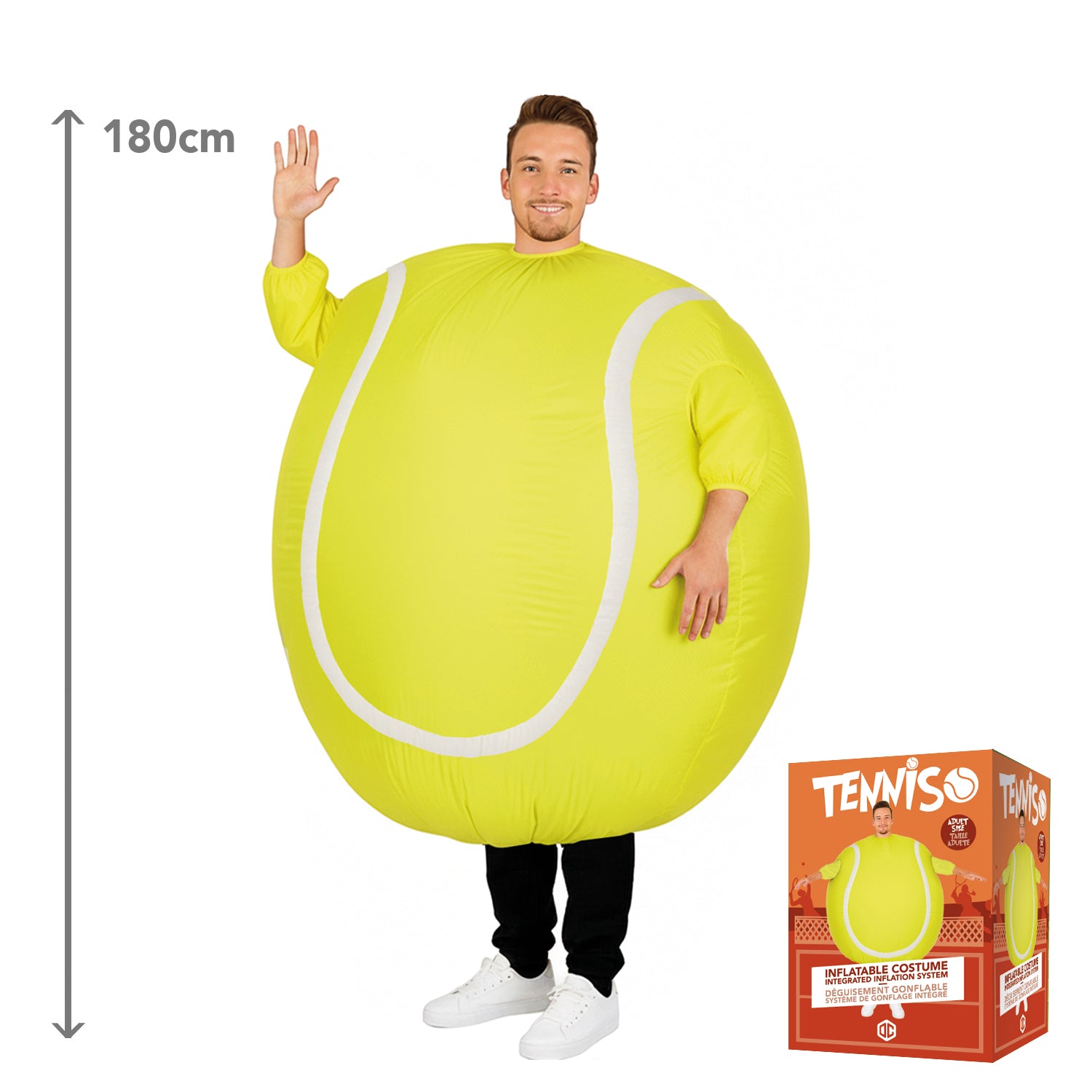 Costume Gonflable Adulte – Balle de Tennis