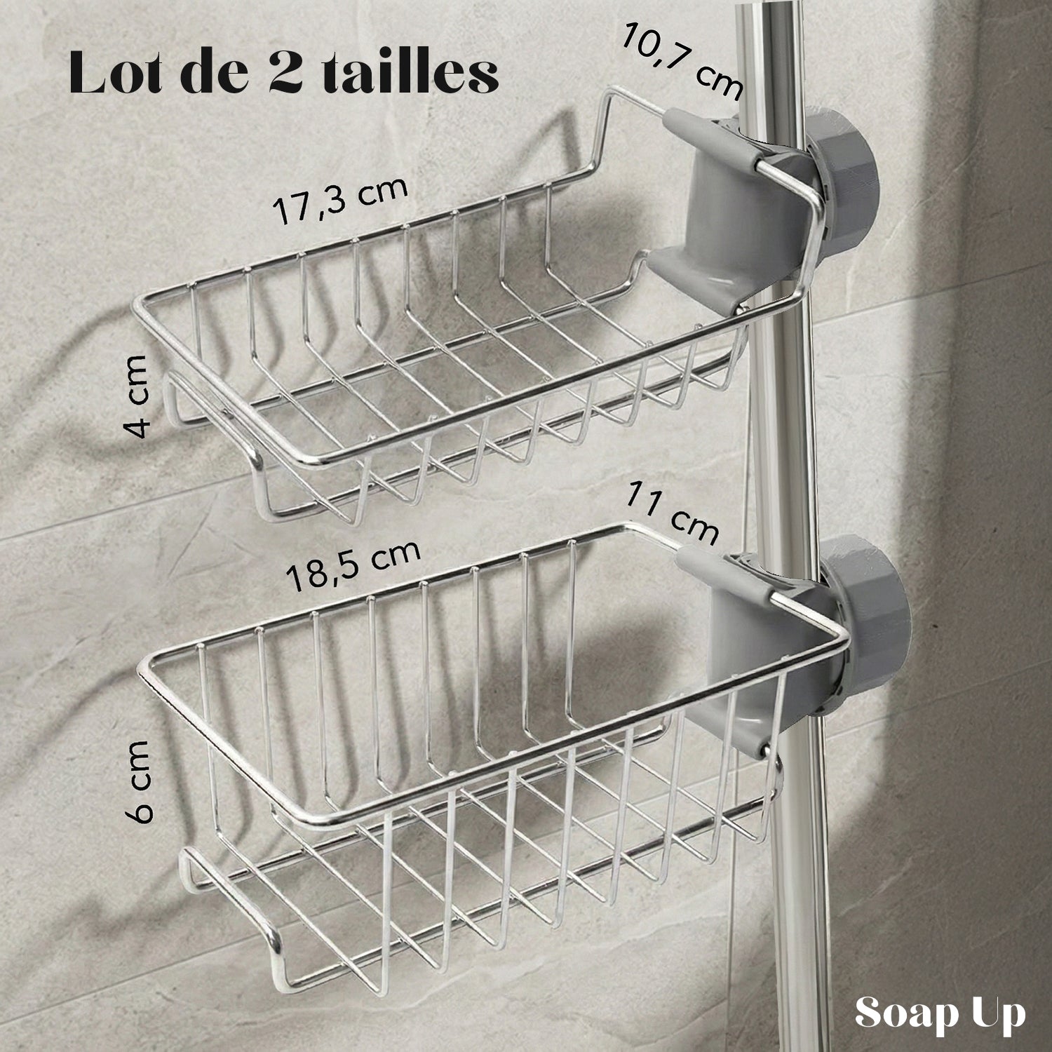 2 Etagères pour Salle de Bain