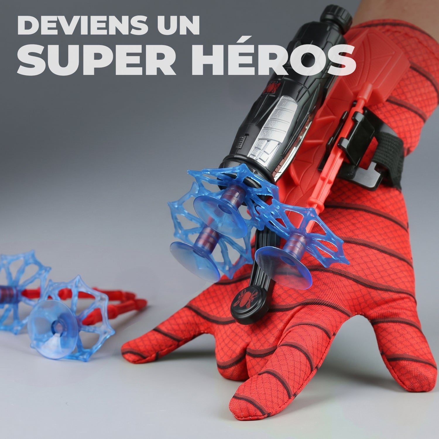 Gant Lanceur de Toiles d'Araignée – Rouge
