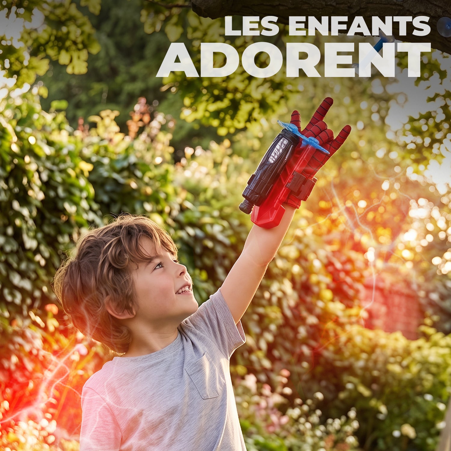 Gant Lanceur de Toiles d'Araignée – Rouge