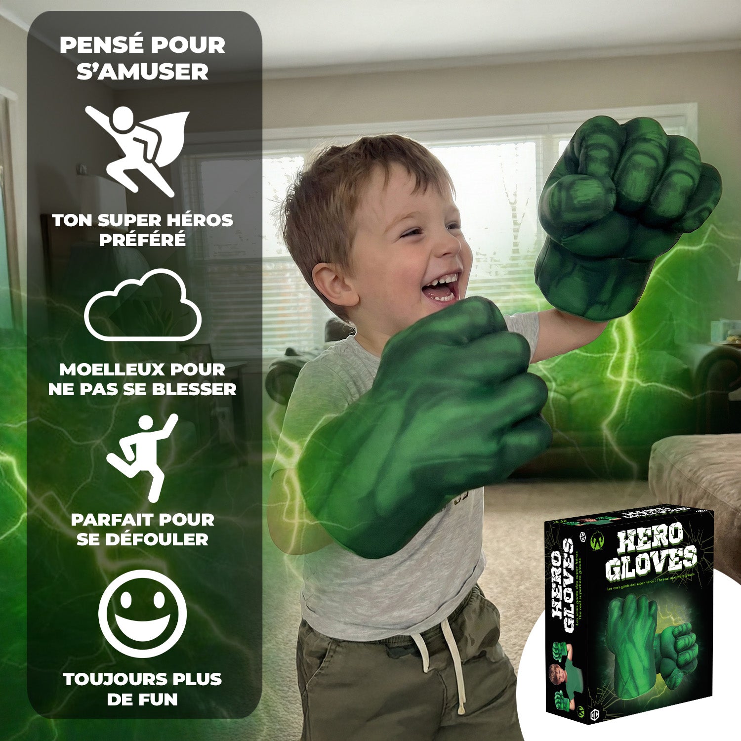 Gants de Boxe Géants Hulk