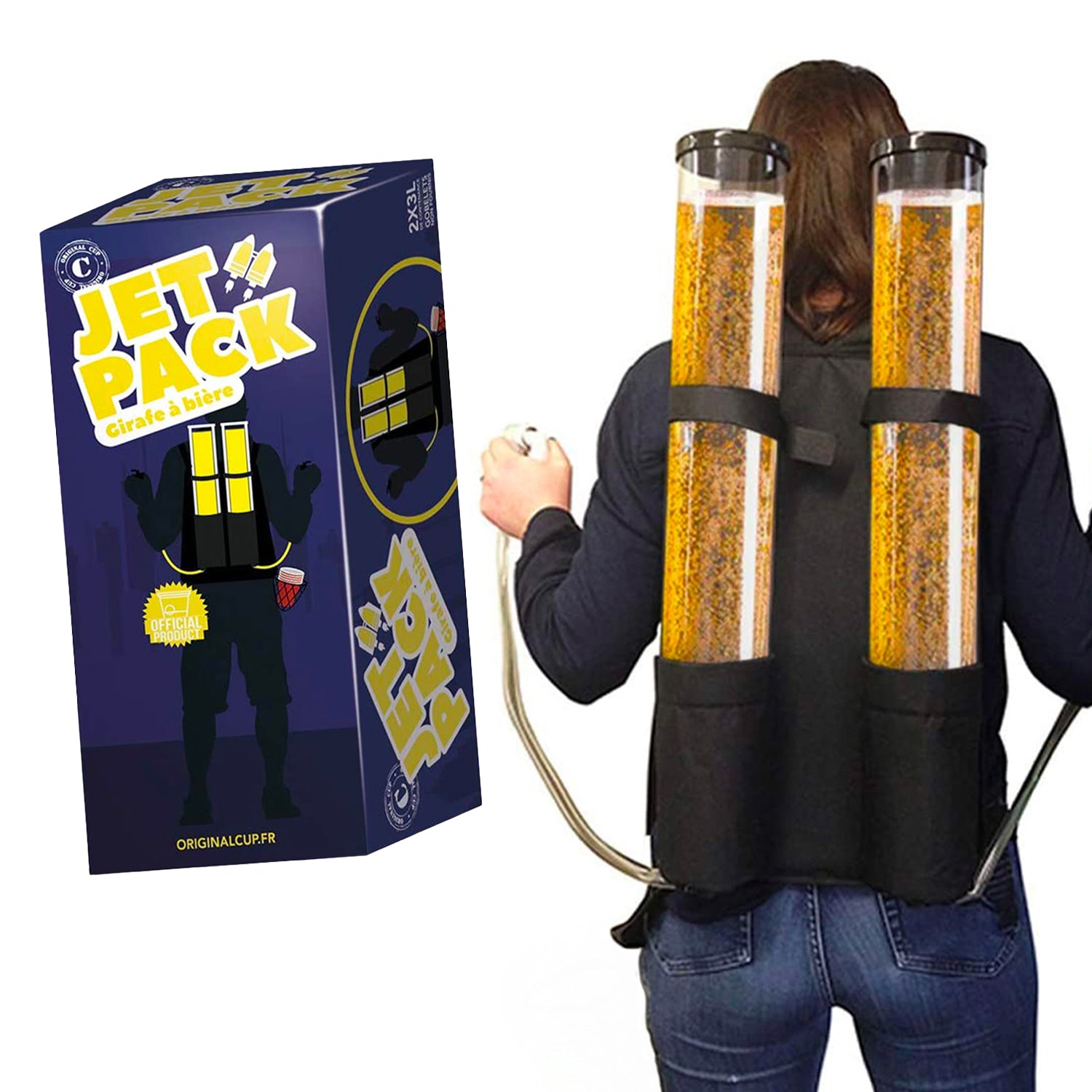Girafe à Bière Sac à Dos Jet Pack – Double Réservoir 2 × 3 L