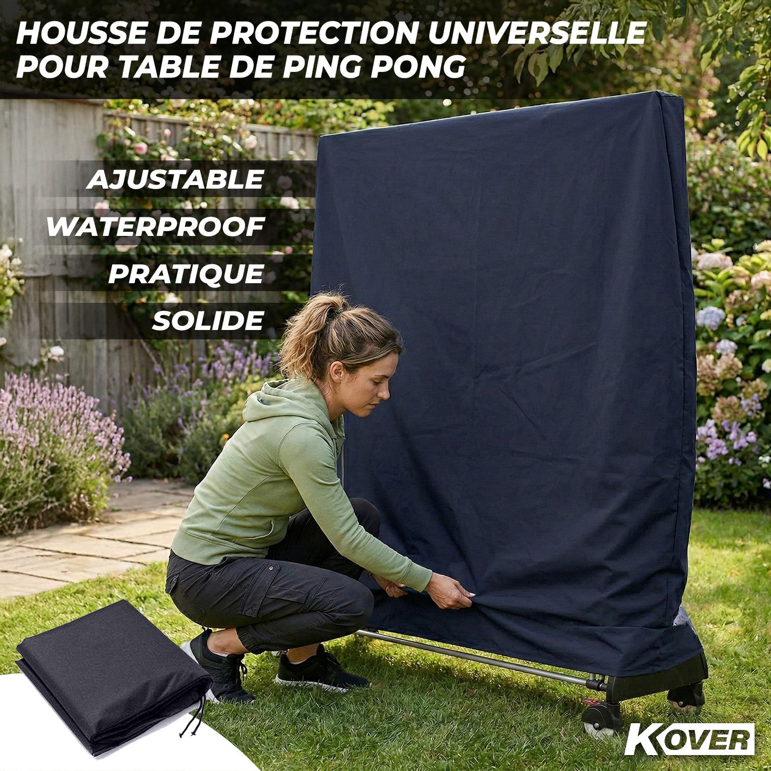 Housse Universelle pour Table de Ping Pong Pliable