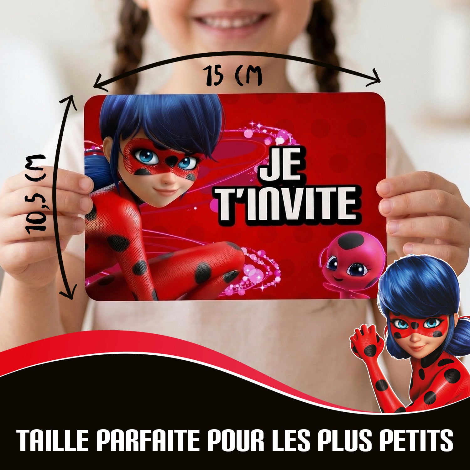 Invitations Anniversaire pour Enfant Miraculous®