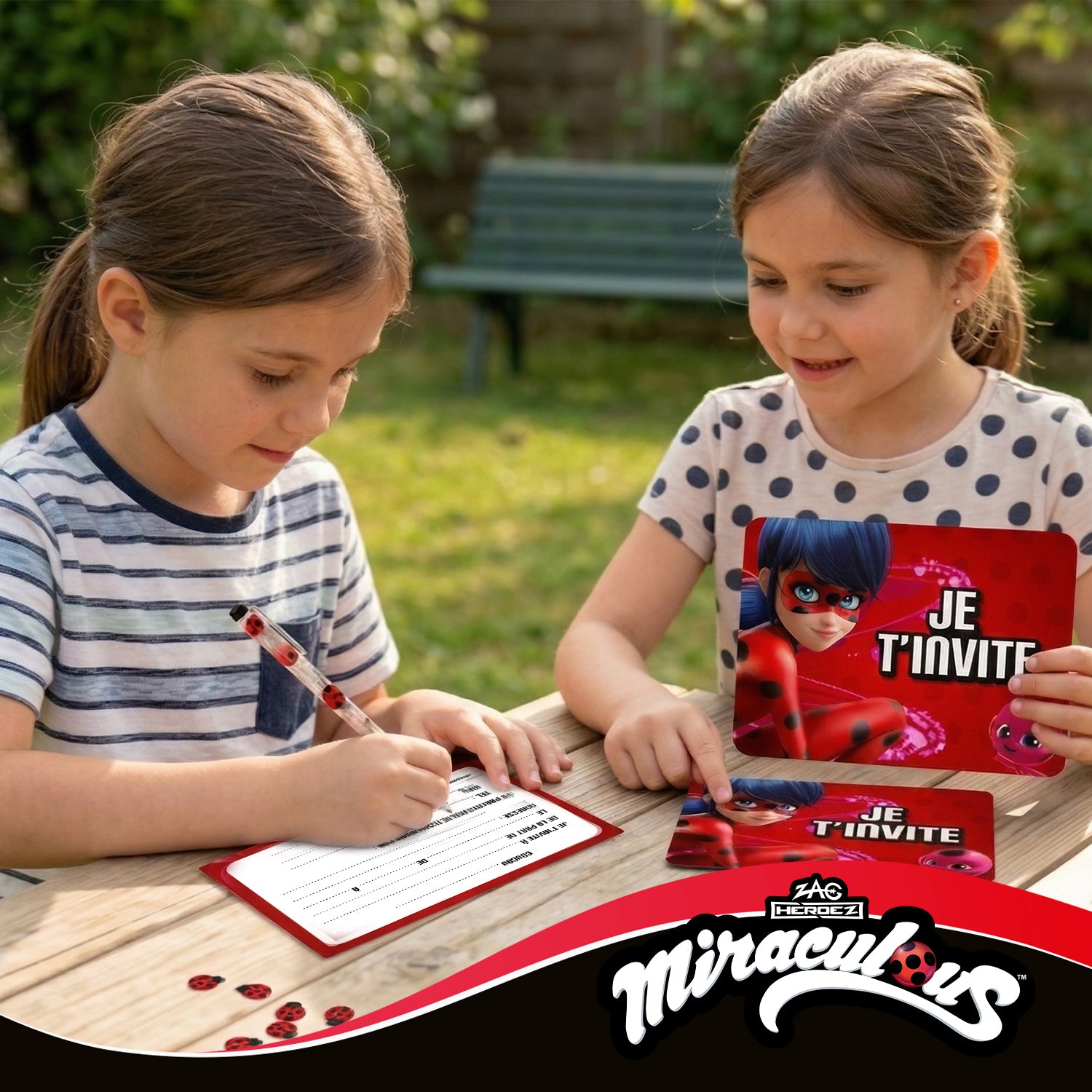 Invitations Anniversaire pour Enfant Miraculous®