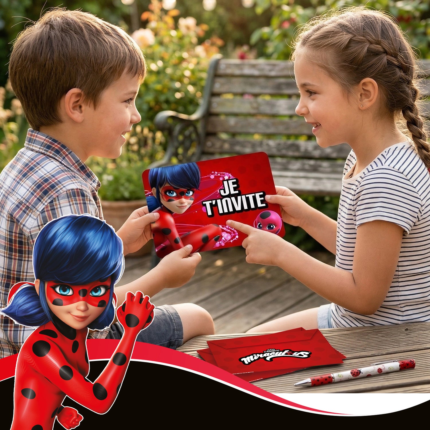 Invitations Anniversaire pour Enfant Miraculous®