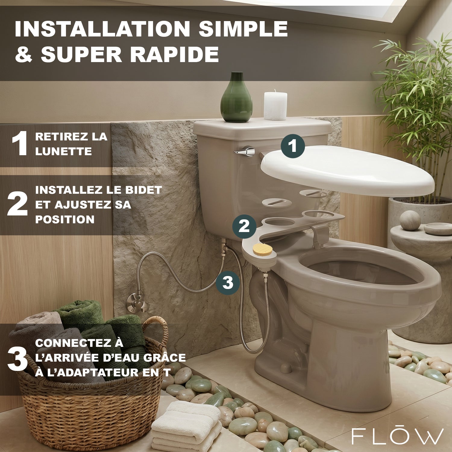 Japanisches Toiletten-Kit Flow®