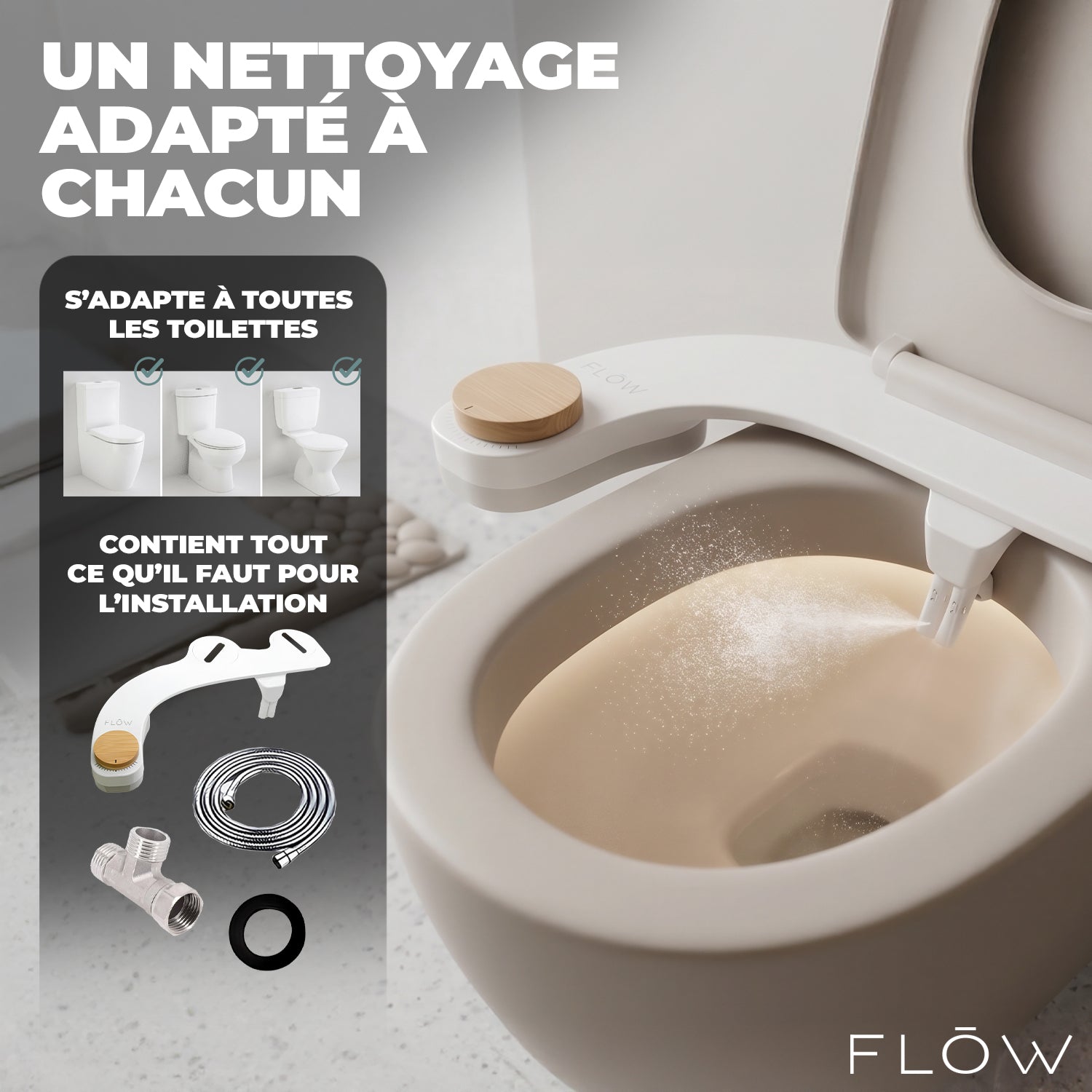 Japanisches Toiletten-Kit Flow®