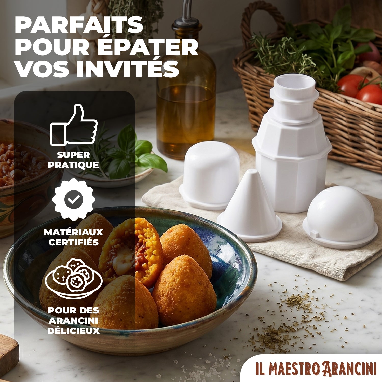 Kit à Arancini 3 Formes