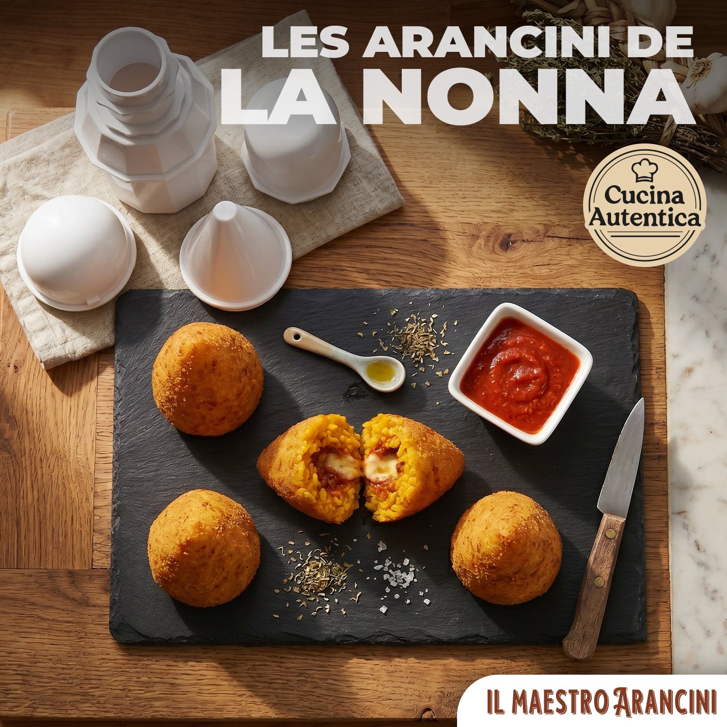 Kit à Arancini 3 Formes