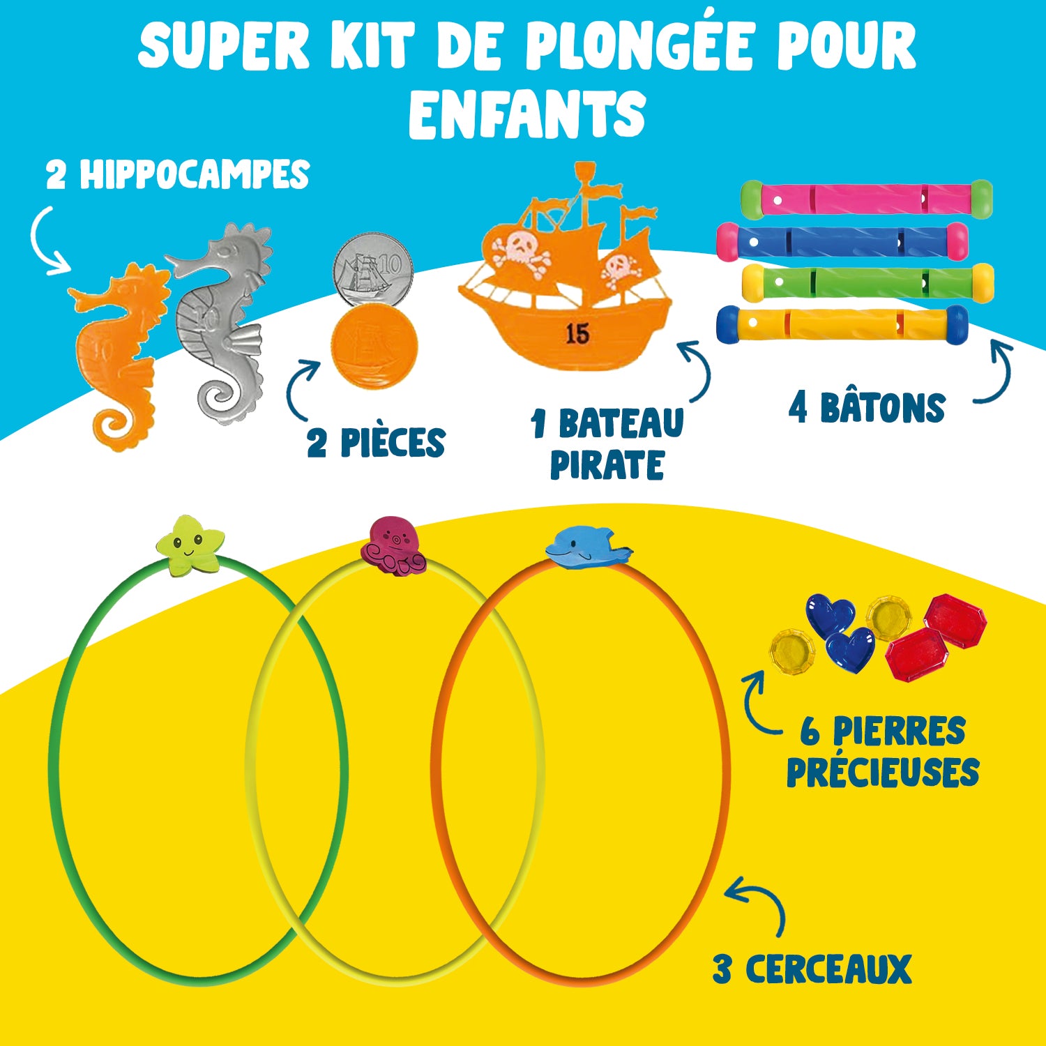Kids' Dive Pack – Rings, Sticks & Figurines