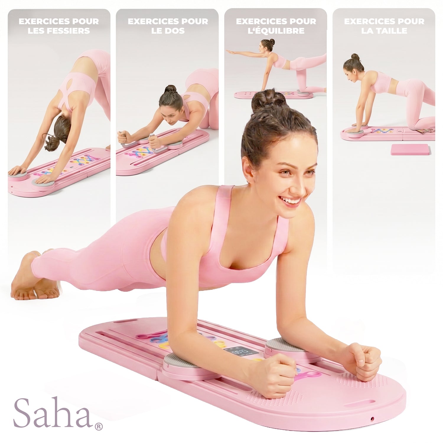 Planche Pilates Reformer Pro Saha® – Rose