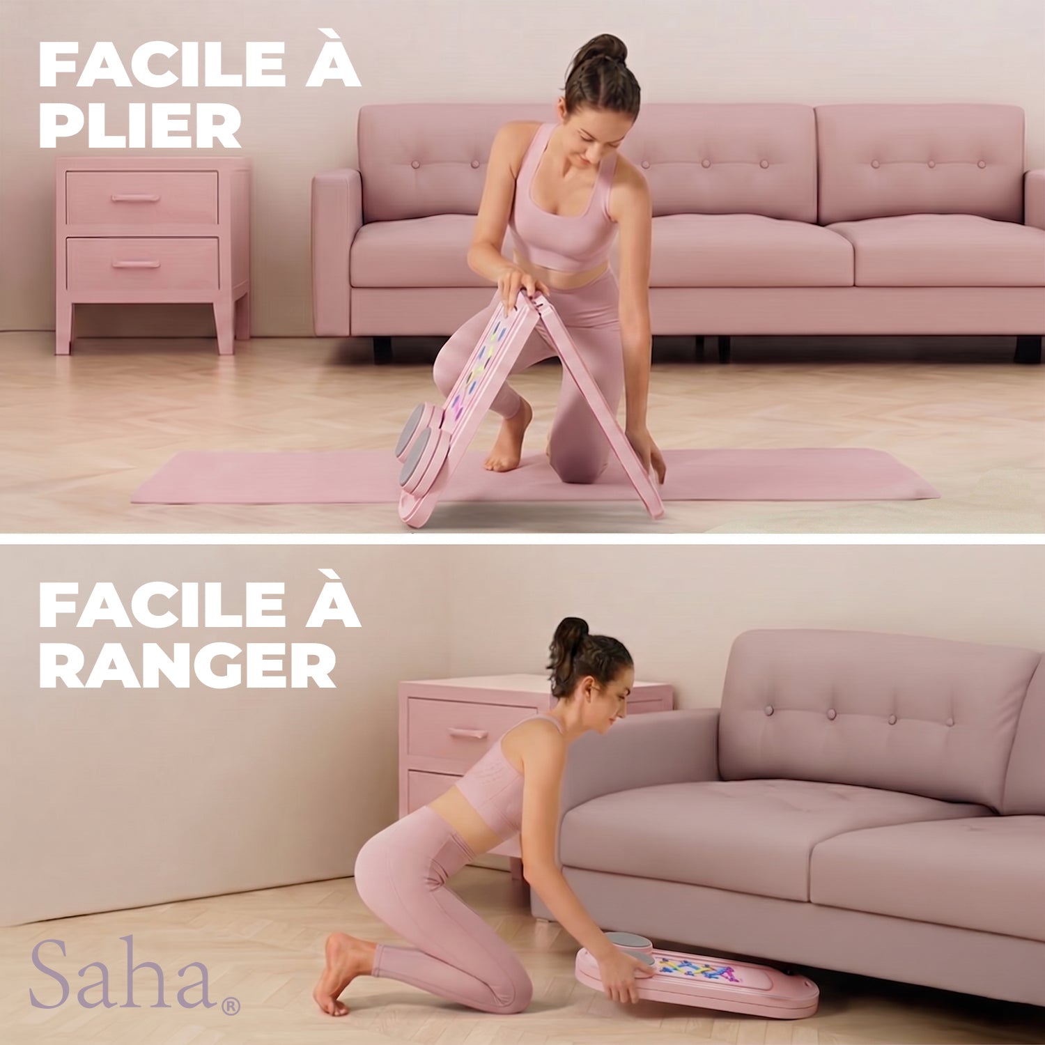 Planche Pilates Reformer Pro Saha® – Rose