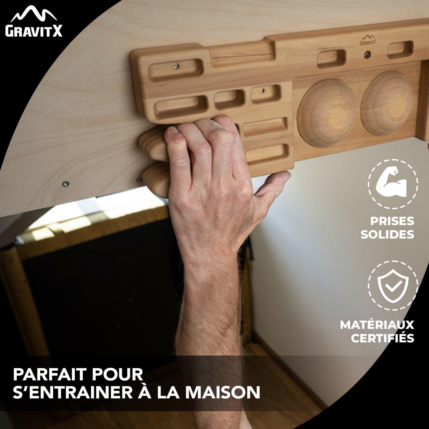 Planche d'Escalade en bois GravitX®