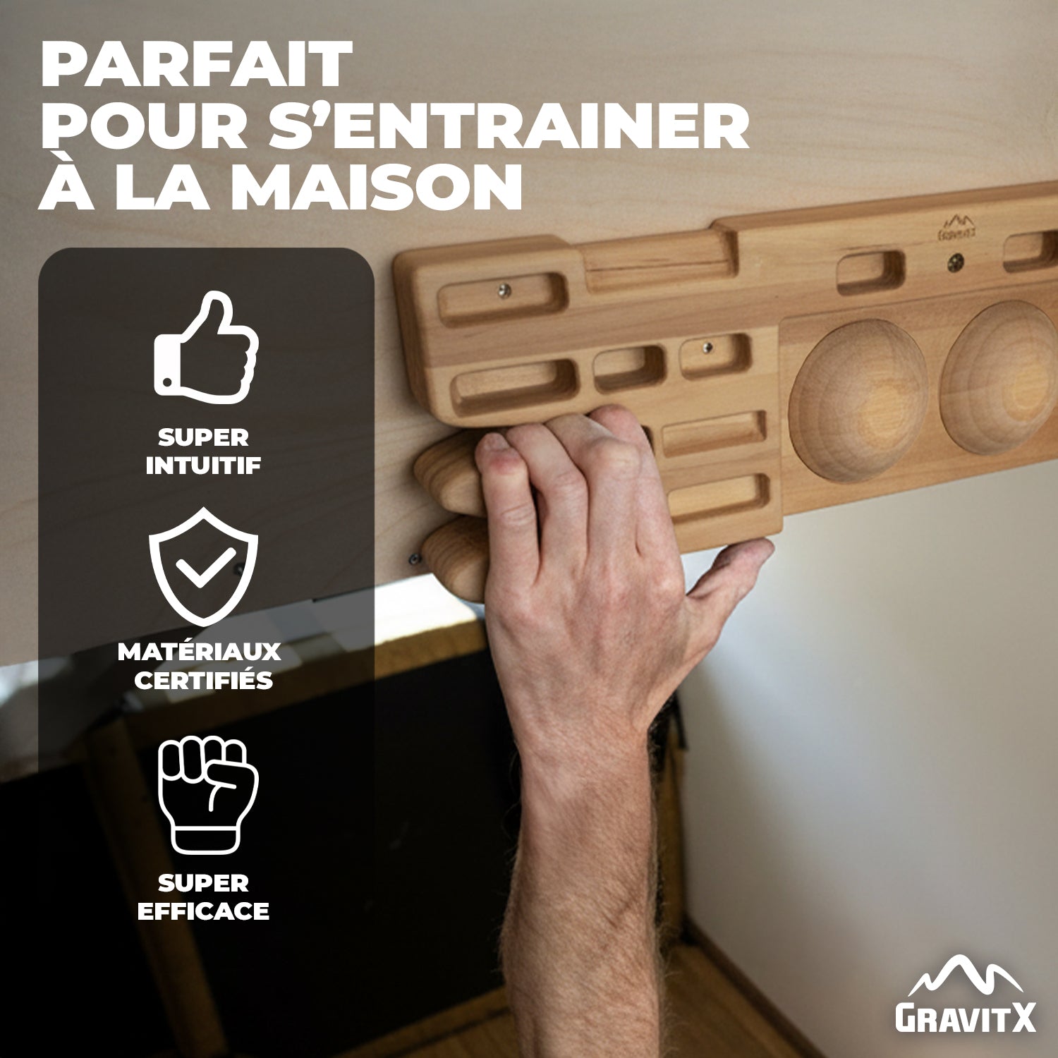 Planche d'Escalade en bois GravitX®