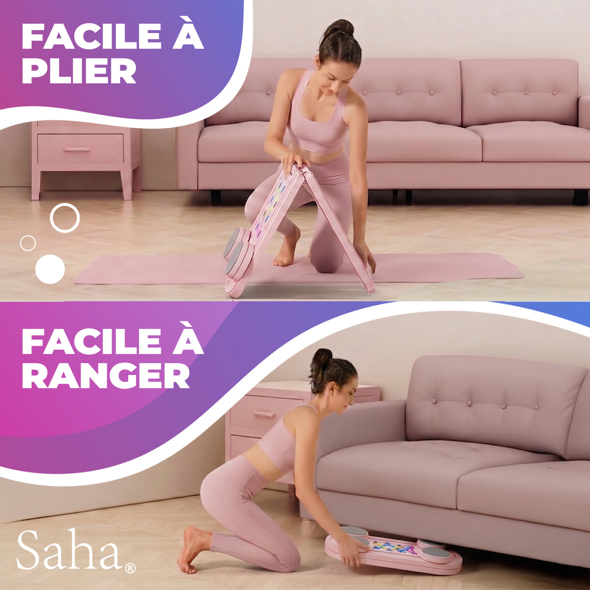 Planche Pilates Reformer Pro Saha® – Rose
