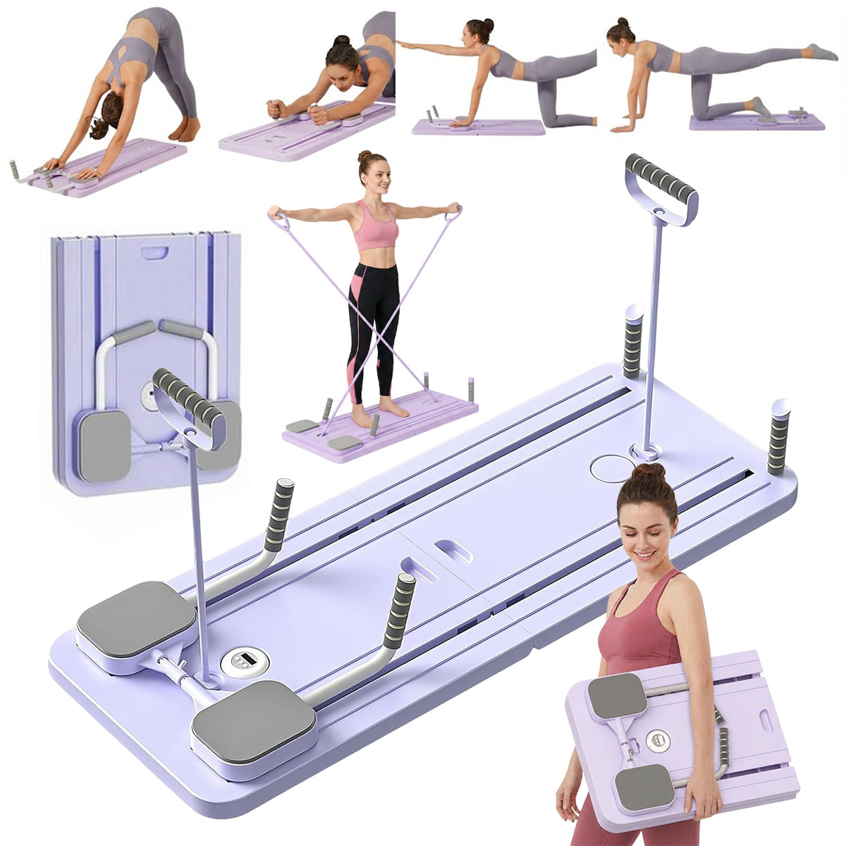 Saha® Pilates Reformer Board - Violet