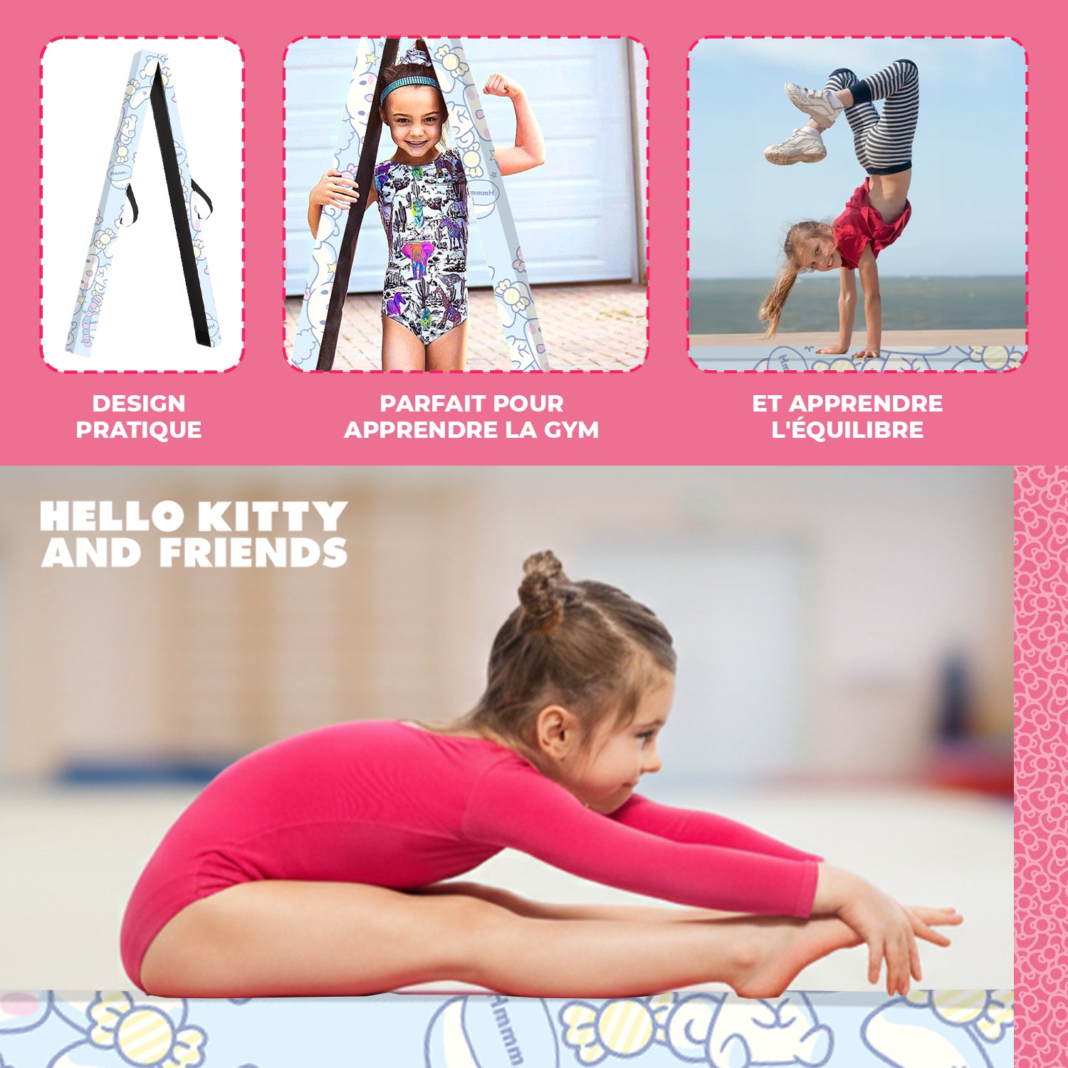 Poutre de Gymnastique Pliable pour Enfant Hello Kitty® – Cinnamoroll