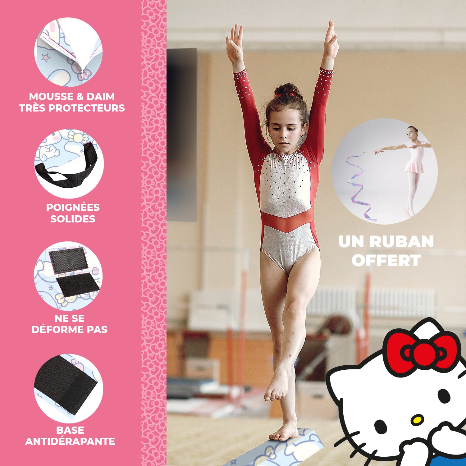 Poutre de Gymnastique Pliable pour Enfant Hello Kitty® – Cinnamoroll