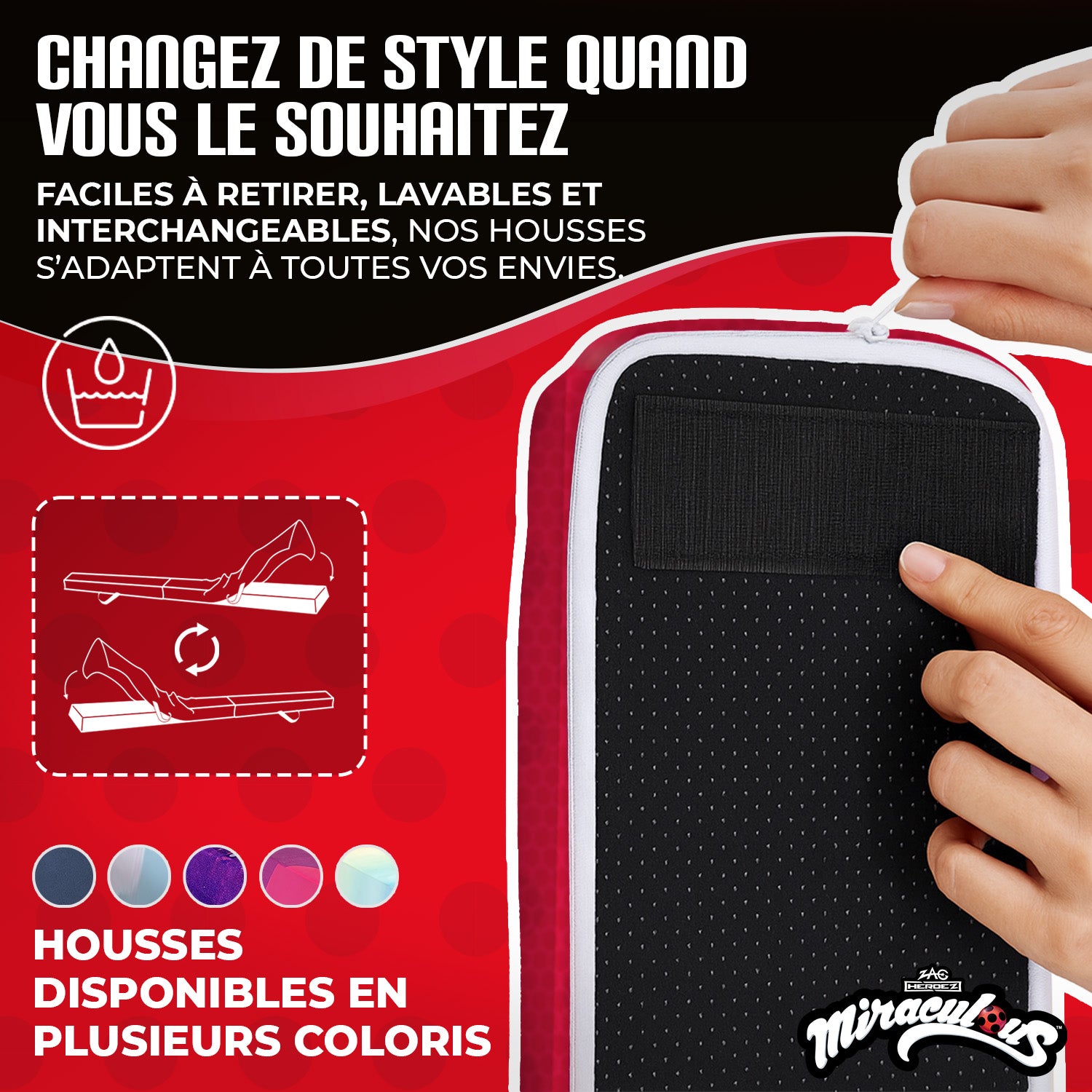 Poutre de Gymnastique Pliable pour Enfant Miraculous® – Ladybug