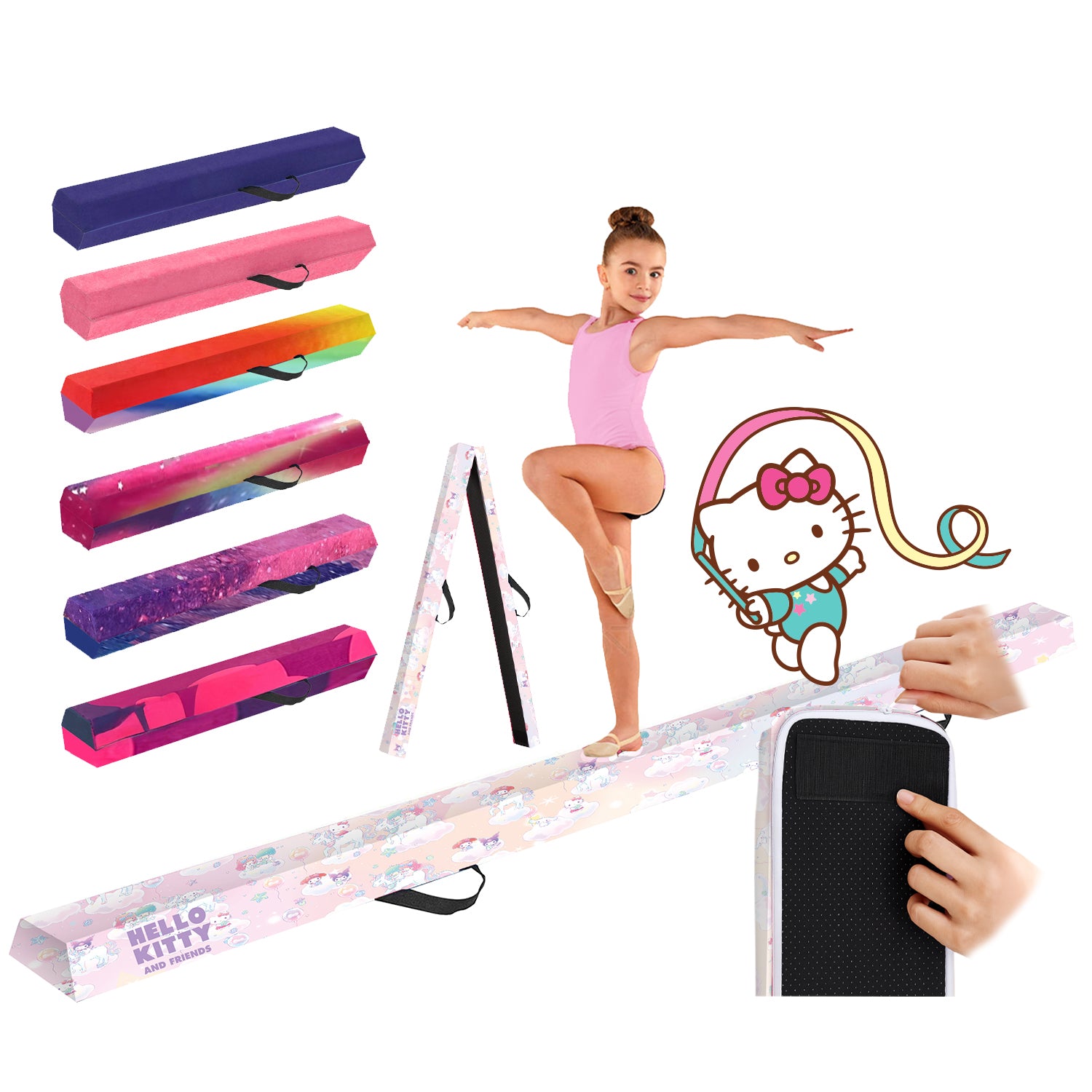 Poutre de Gymnastique Pliable pour Enfant Hello Kitty®