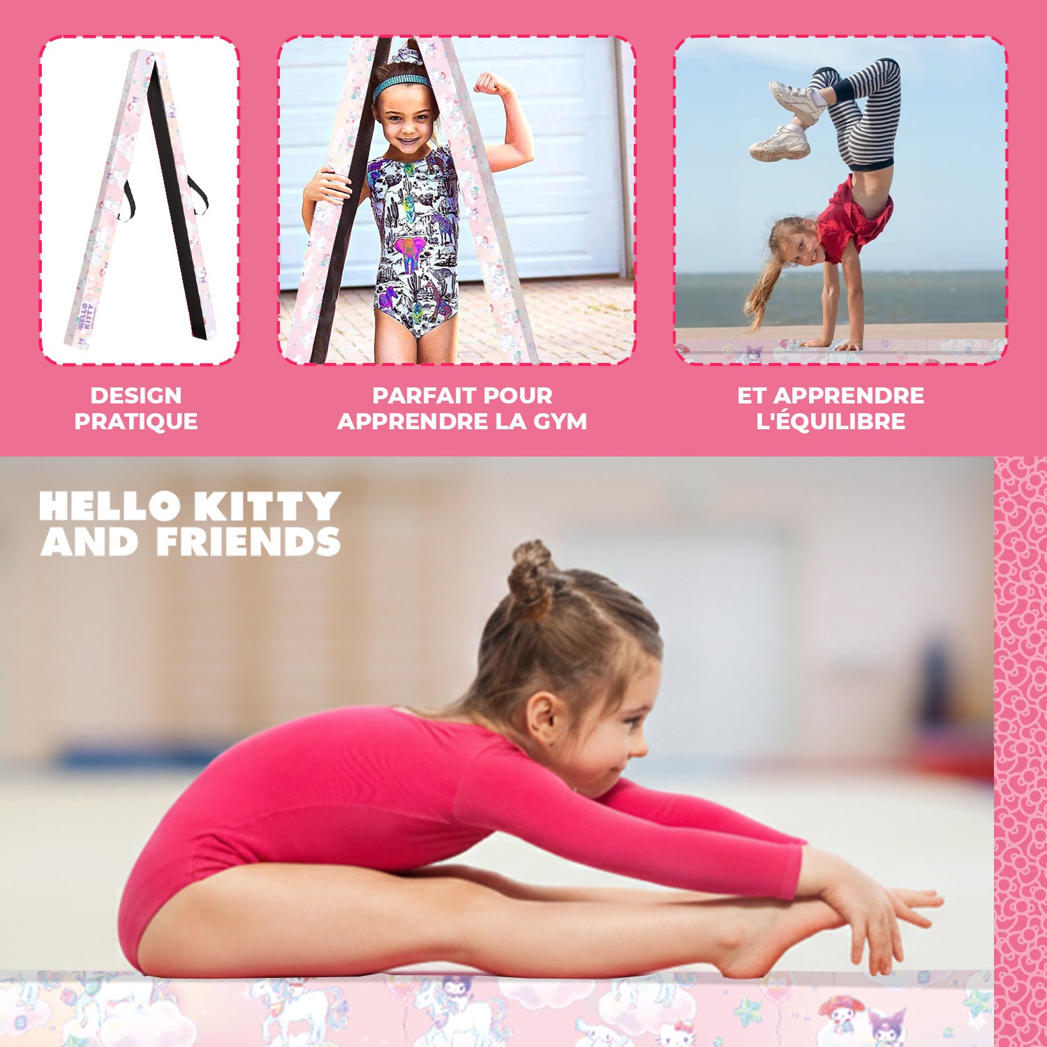 Poutre de Gymnastique Pliable pour Enfant Hello Kitty®
