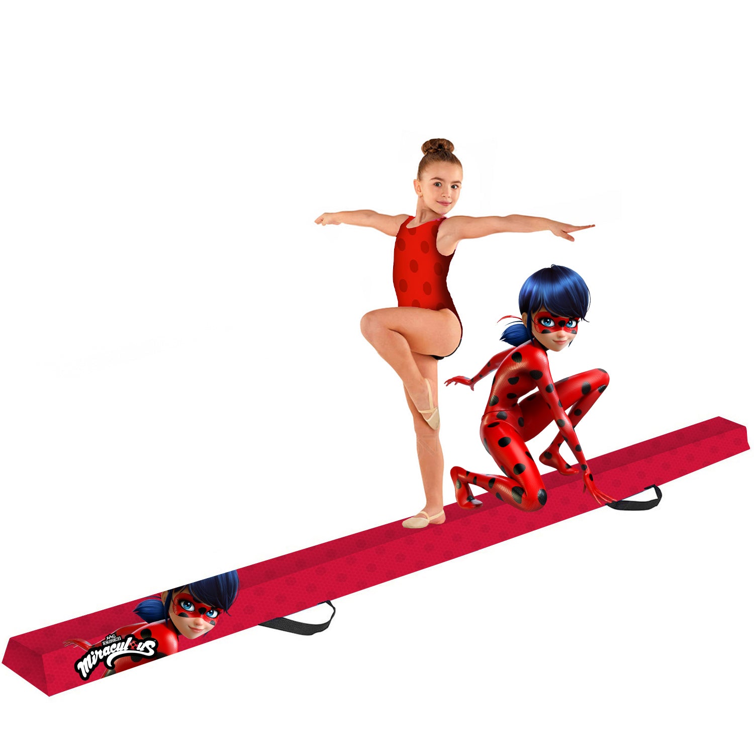 Poutre de Gymnastique Pliable pour Enfant Miraculous® – Ladybug