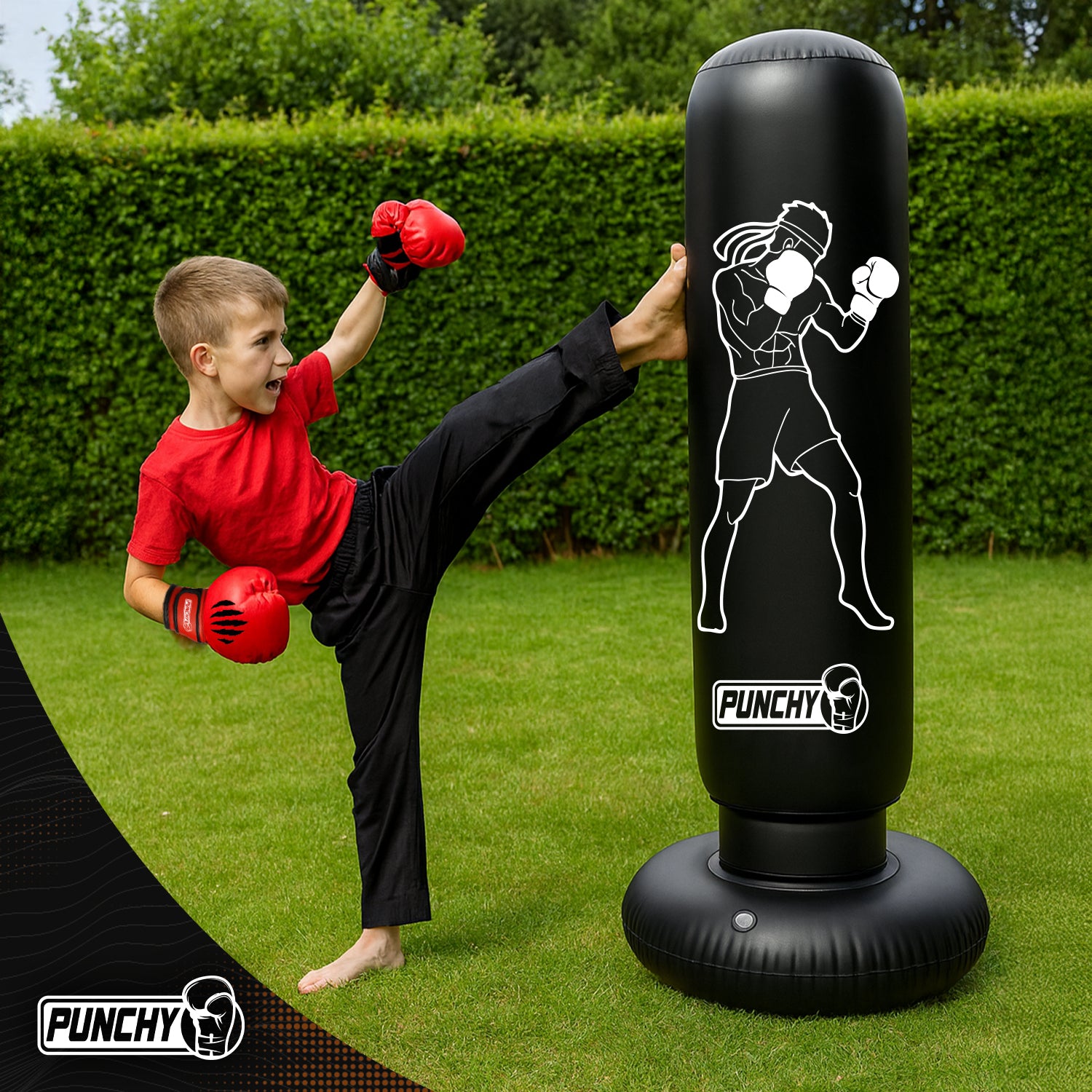 Punching Ball Gonflable Enfant 160x55 cm