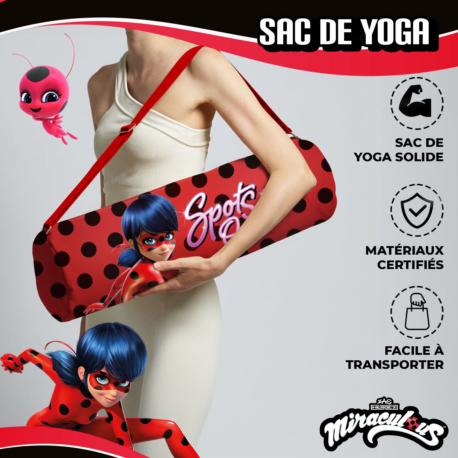 Sac pour Tapis de Yoga Miraculous® – Ladybug