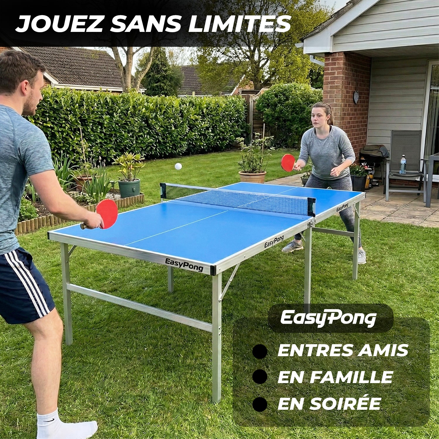 Table de Ping Pong EasyPong® – Bleu
