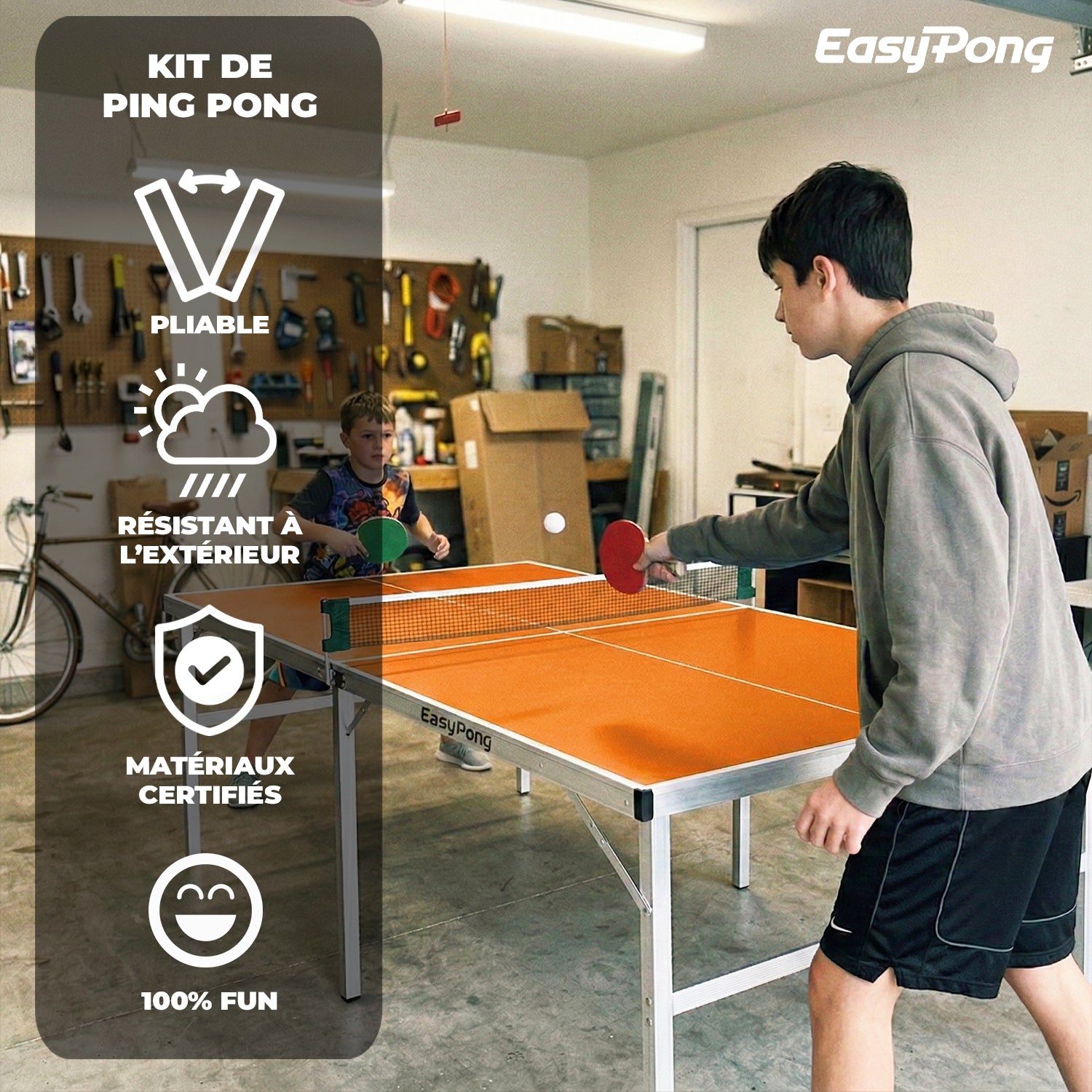 2000S PRO – Table de tennis de table professionnelle avec plateau de 25 mm