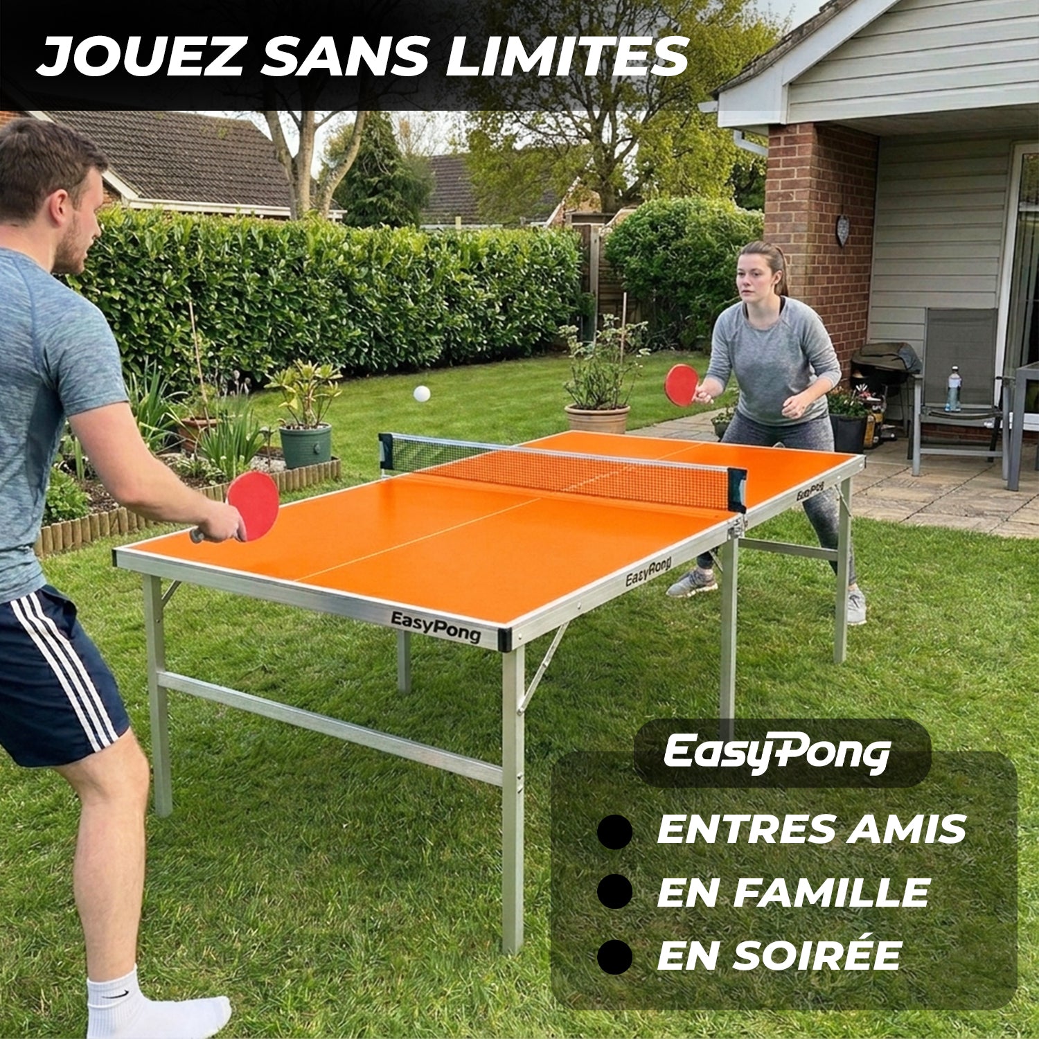 Table de Ping Pong EasyPong® – Orange