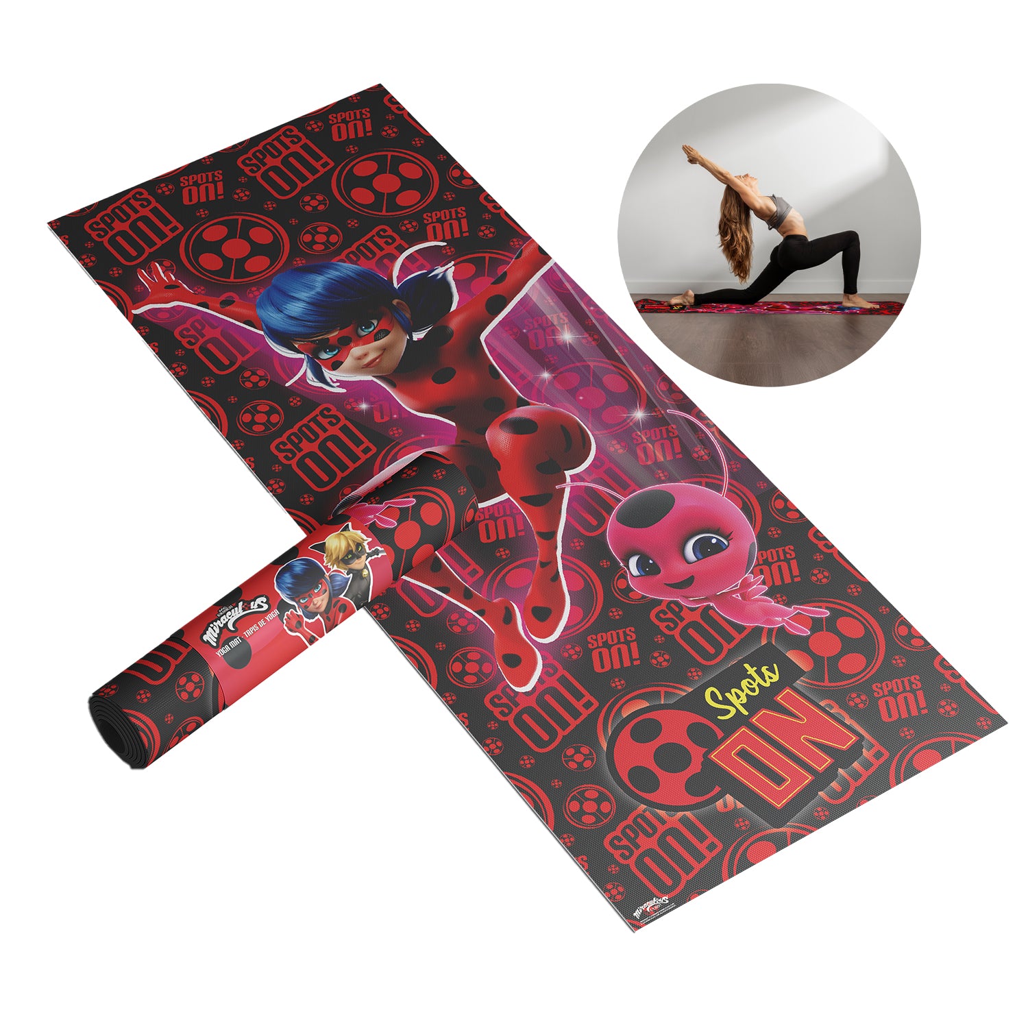 Tapis de Yoga Miraculous® – Ladybug & Tikki
