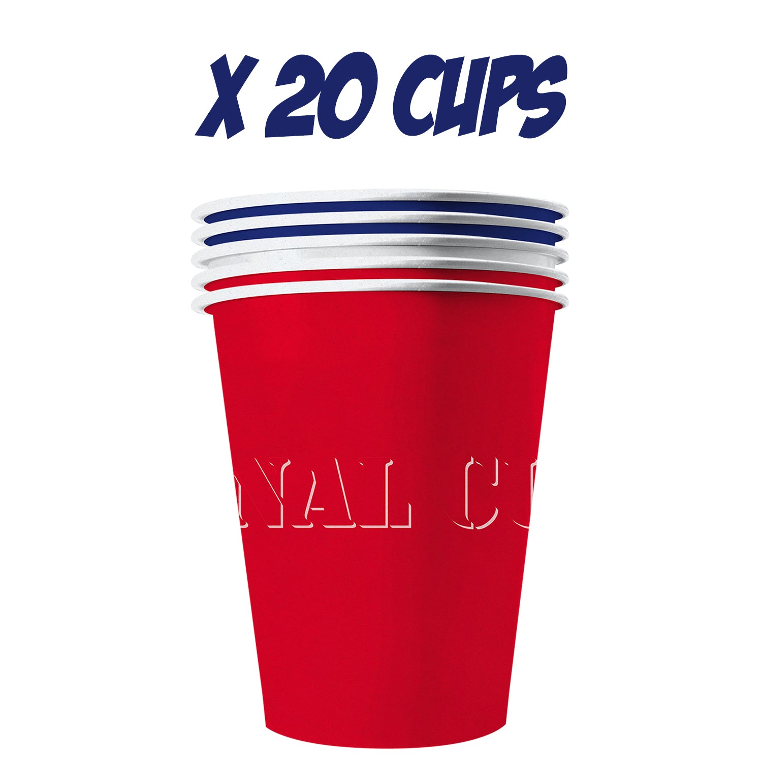 20 Paper Cups France 53cl