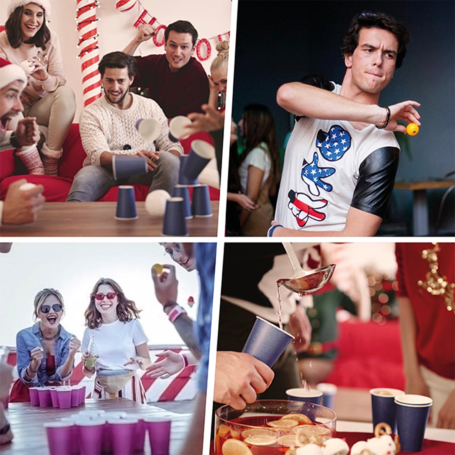 20 Paper Cups Summer 53cl