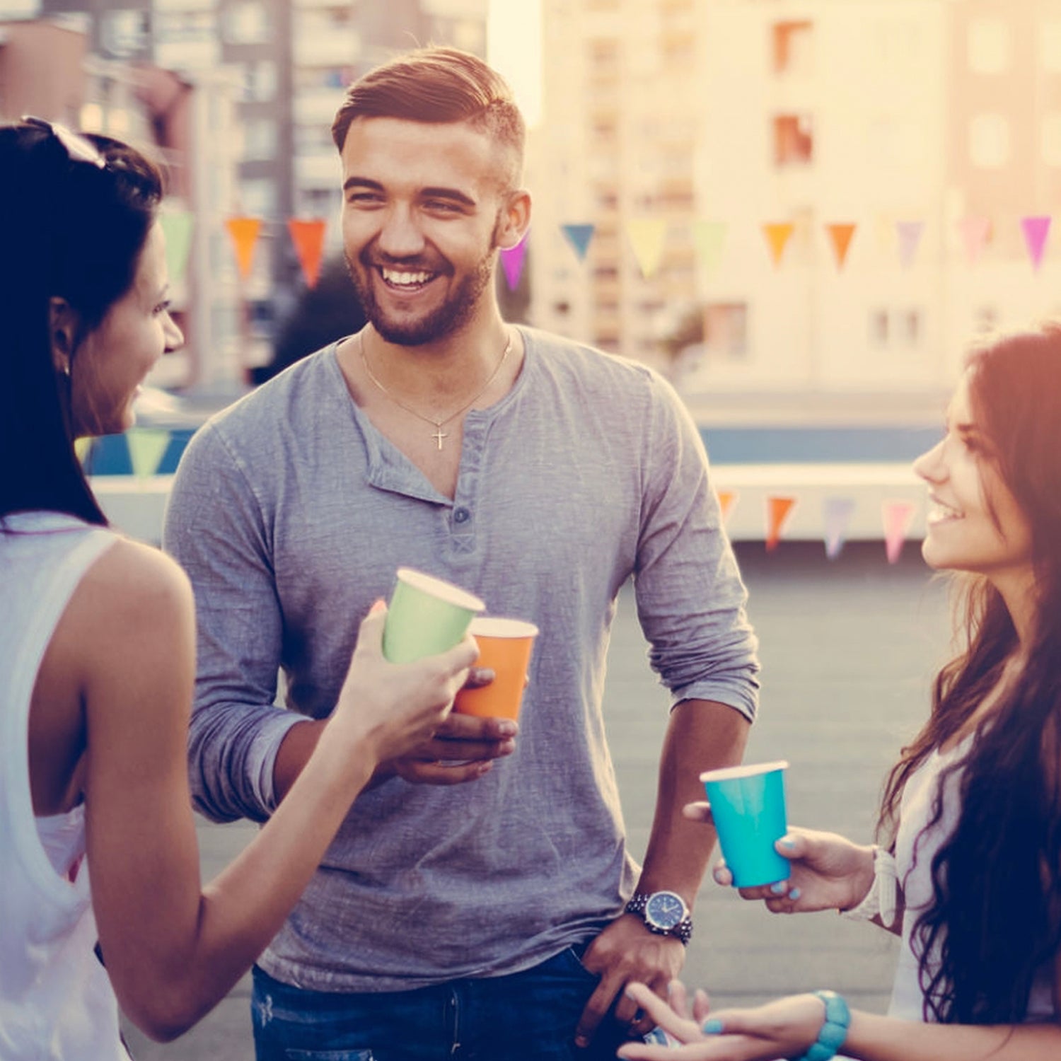 20 Paper Cups Summer 53cl