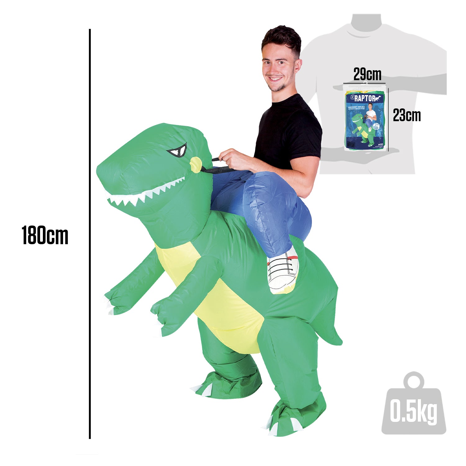 Costume Gonflable Adulte – Raptor