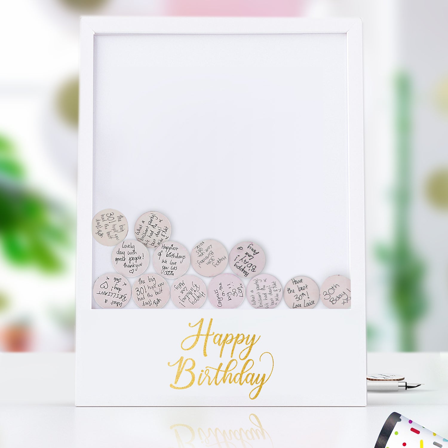 Guest Book Frame - Happy Birthday