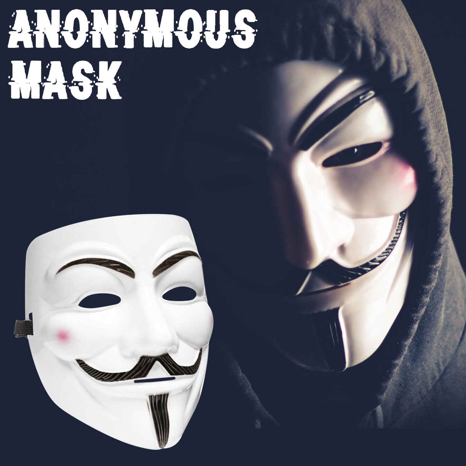 Masque Anonymous Blanc