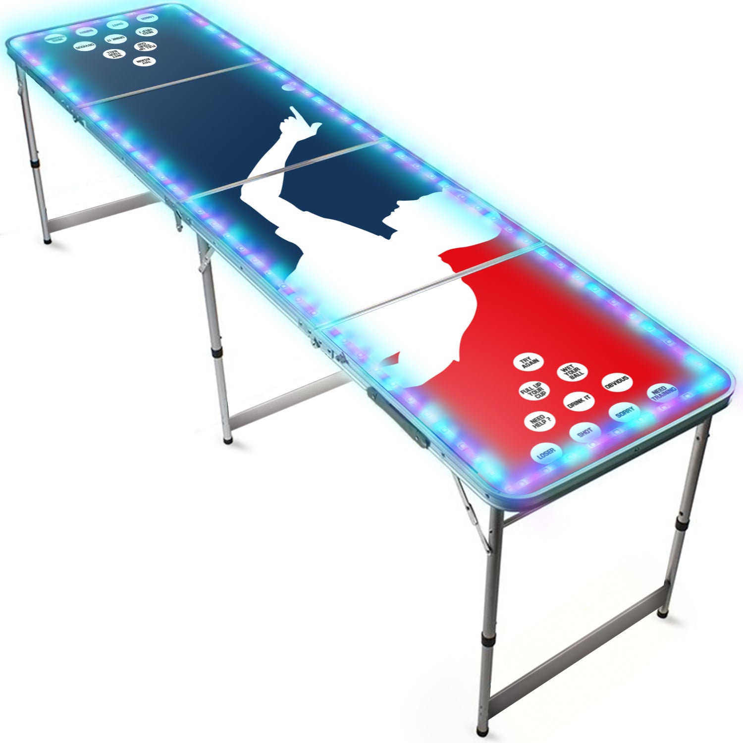 Table Beer Pong Lumineuse Flash