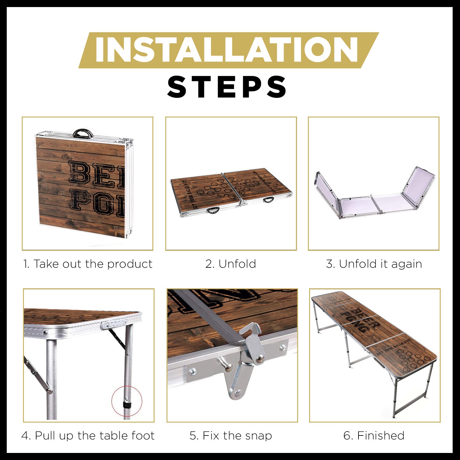 Table Beer Pong Old School