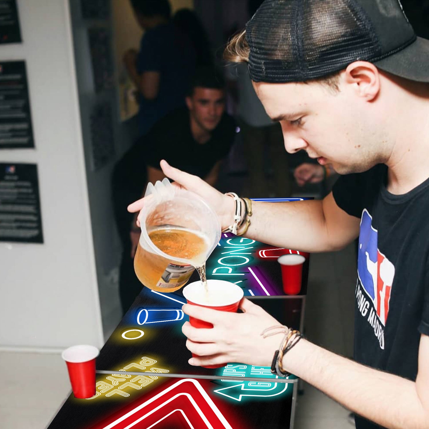 Table Beer Pong Lumineuse SpotlightHoles