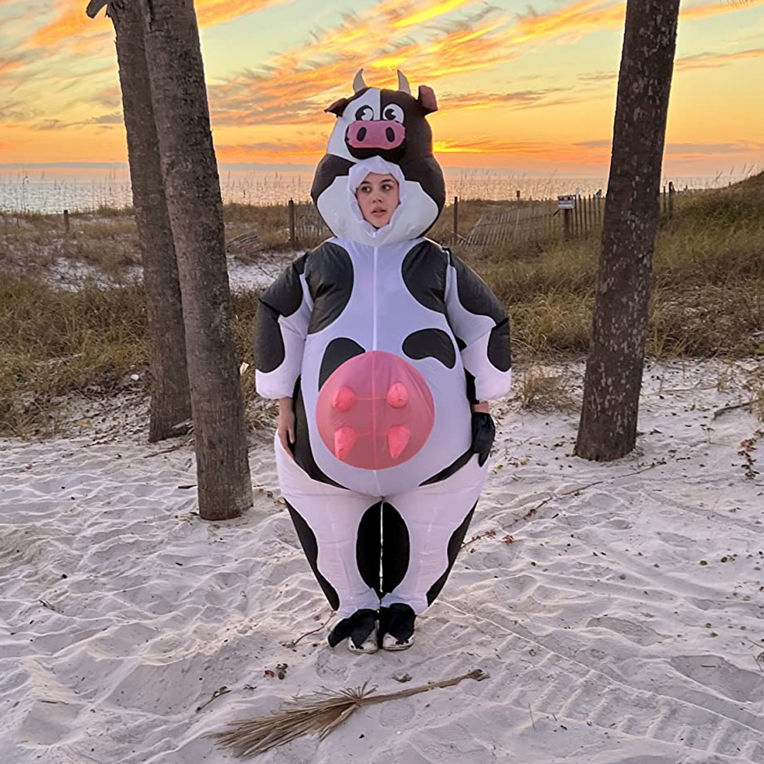 Costume Gonflable Adulte – Vache Folle