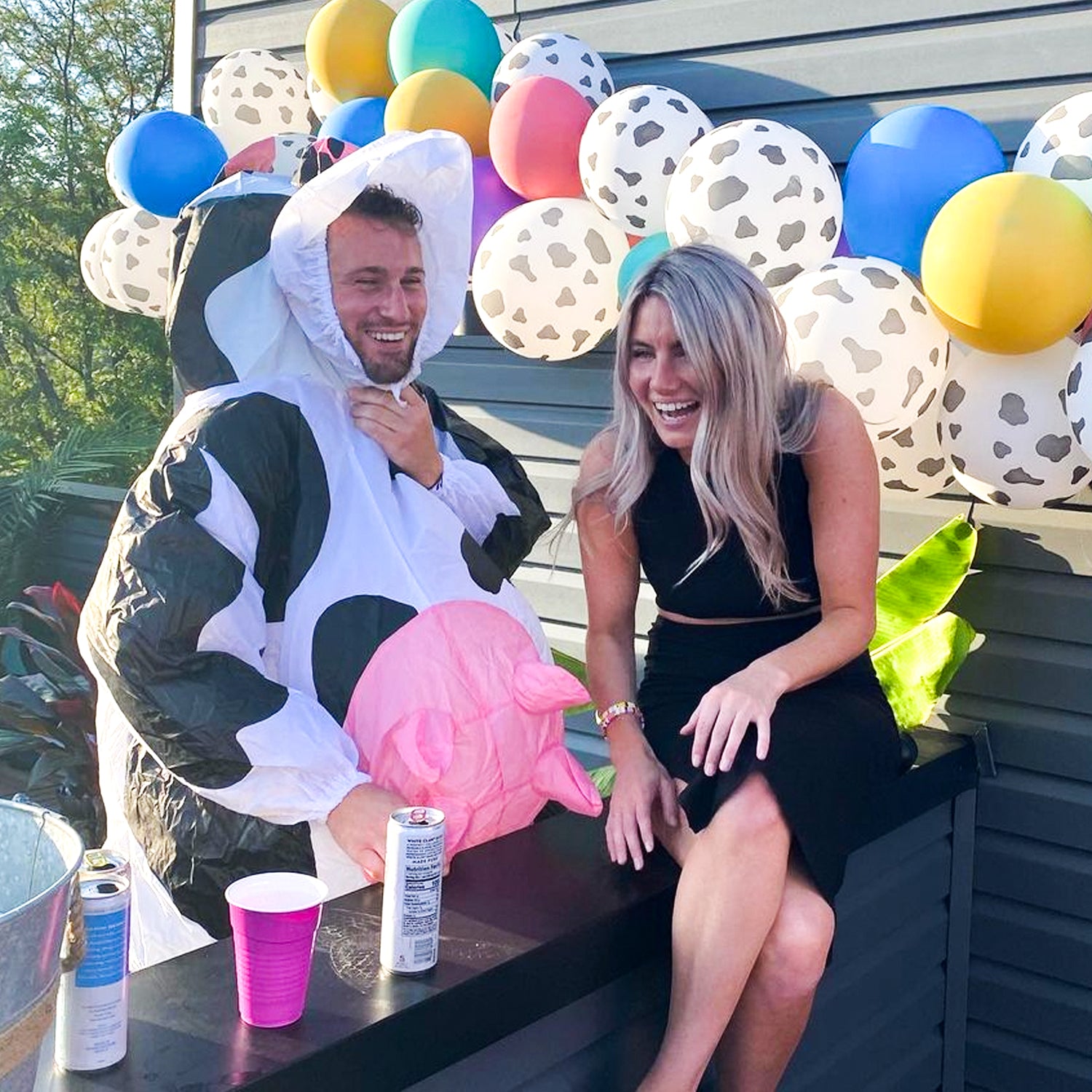 Costume Gonflable Adulte – Vache Folle