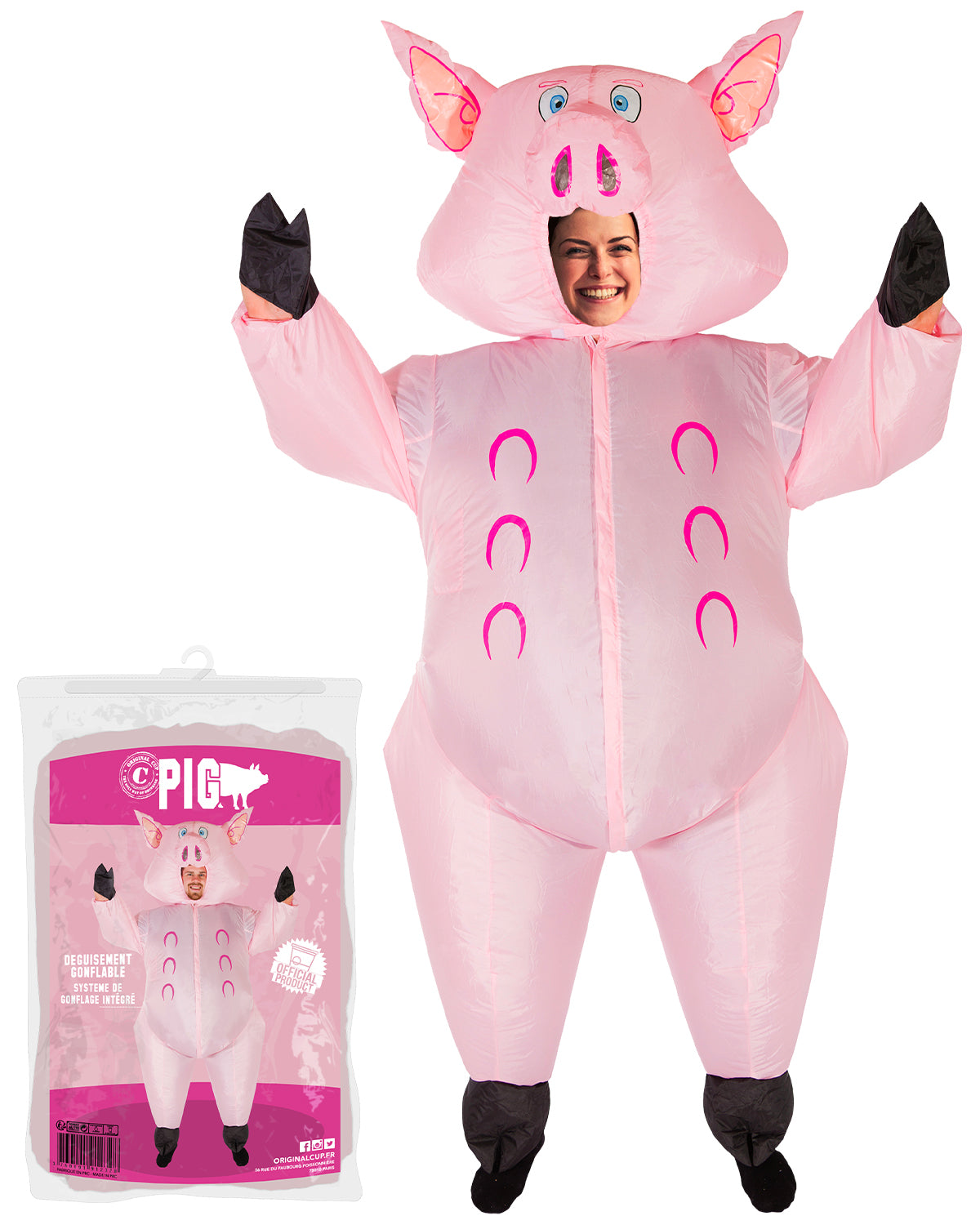 Costume gonflable Pig