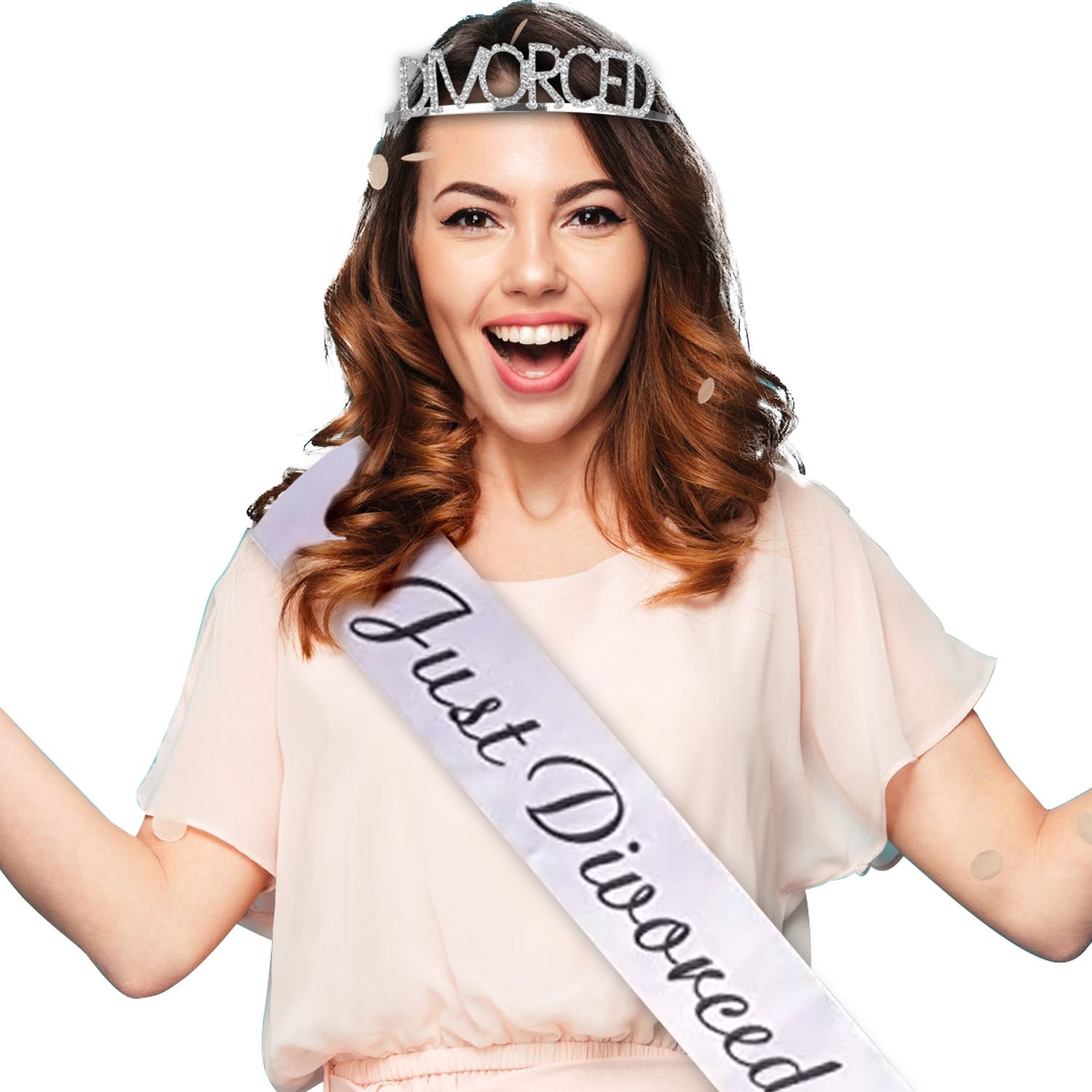 Courronne + Echarpe spécial Divorce - Just Divorced