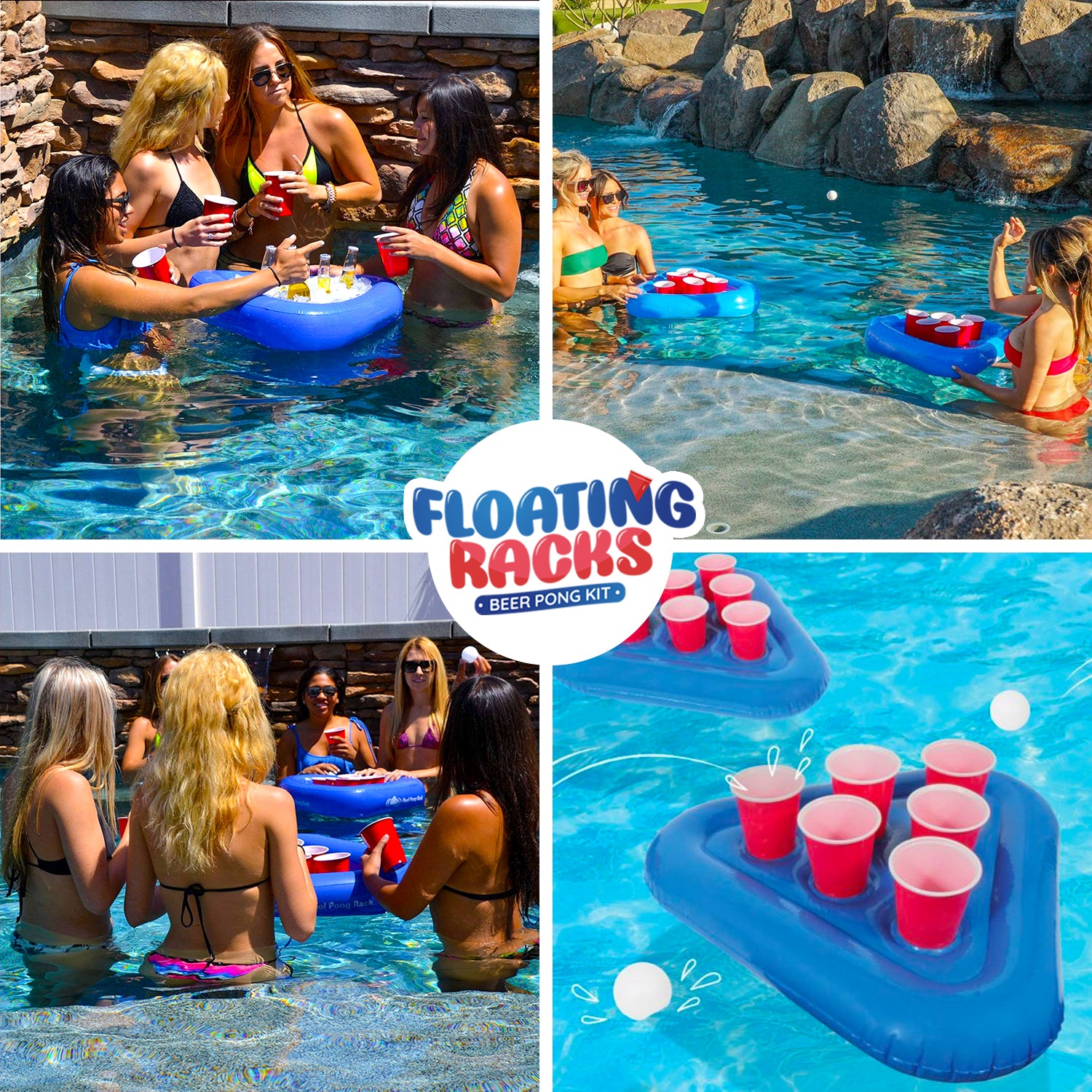 Kit Beer Pong Flottant Gonflable